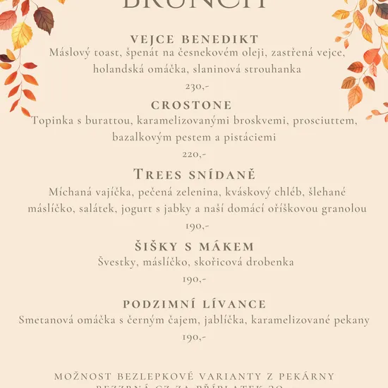 Dopolední Brunch ÚT - NE 
